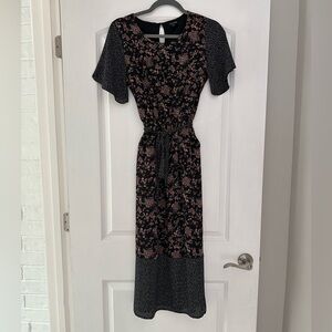 Roolee Mixed Pattern Maxi Dress